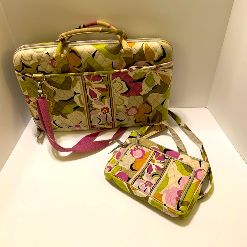 Vera Bradley matching laptop case and purse